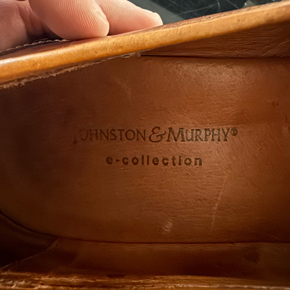 Johnson & Murphy E-Collection Mens Brown Loafers Shoes Sz. 10.5 Made In Italy - Picture 4 of 7